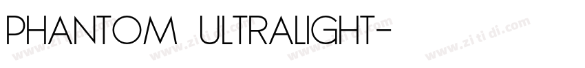 phantom ultralight字体转换